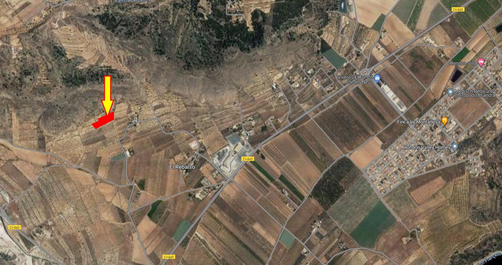 Terreno rural en Hondon de las Nieves